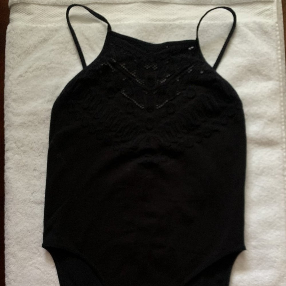Black stretch bodysuit